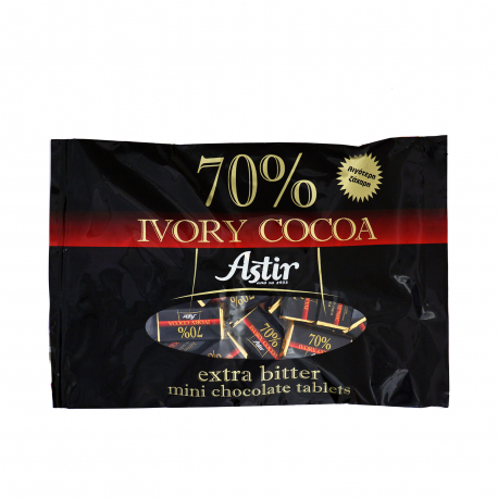 Astir σοκολατάκια ivory cocoa extra bitter (250g)