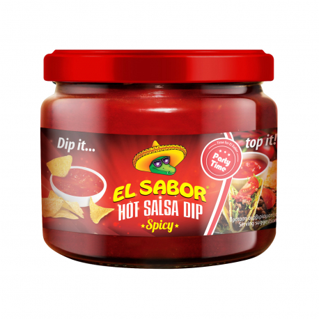 El Sabor σάλτσα ντιπ hot salsa (300g)