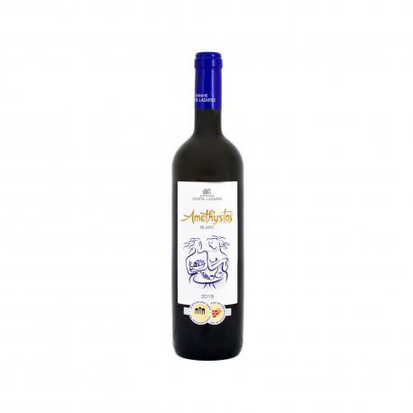 Κτήμα Κώστα Λαζαρίδη κρασί λευκό ξηρό amethystos sauvignon blanc, ασύρτικο (750ml)