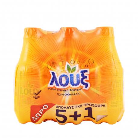 Λουξ αναψυκτικό πορτοκαλάδα με ανθρακικό (330ml) (5+1)