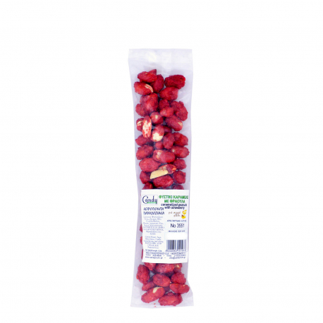 Candy nuts φιστίκι πίνατς καραμελέ με φράουλα ξηροί καρποί (120g)