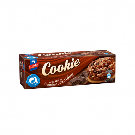 Αλλατίνη μπισκότα cookies  με κακάο & κομμάτια σοκολάτας (175g)