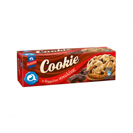 Αλλατίνη μπισκότα cookies με κομματάκια σοκολάτας (175g)
