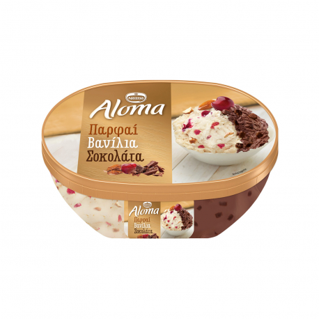 Nestle παγωτό οικογενειακό aloma παρφέ βανίλια-σοκολάτα (101kg)
