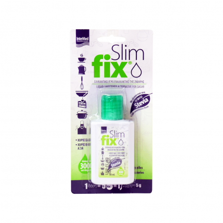 Slim fix γλυκαντικό υγρό με στέβια - (60ml)