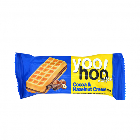 Yoo moo βάφλα cocoa & hazelnut cream (52g)