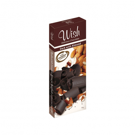 Wish σοκολάτα υγείας αμυγδάλου - (75g)