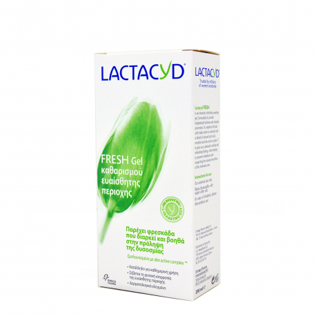 Lactacyd λοσιόν καθαρισμού ευαίσθητης περιοχής fresh (200ml)