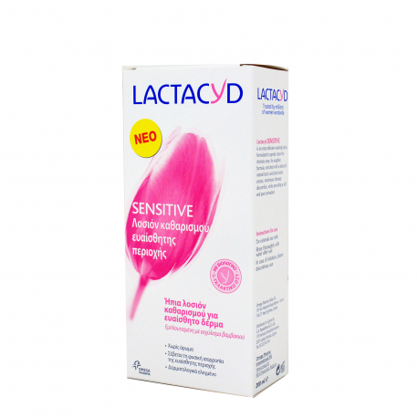 Lactacyd λοσιόν καθαρισμού ευαίσθητης περιοχής sensitive (200ml)