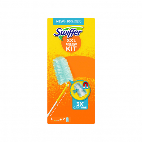 Swiffer πανάκι ξεσκονίσματος με χειρολαβή & 2 ανταλλακτικά duster kit xxl (3τεμ.)