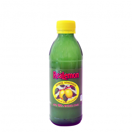 Realemon 100% φυσικός χυμός λεμονιού (250ml)