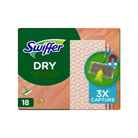 Swiffer ανταλλακτικά πανάκια καθαρισμού δαπέδων για ξύλο & παρκέ (18τεμ.)