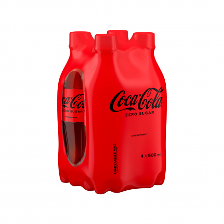 Coca cola αναψυκτικό zero - (4x500ml)