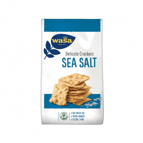 Wasa κράκερ delicate crackers sea salt/ extra thin (180g)