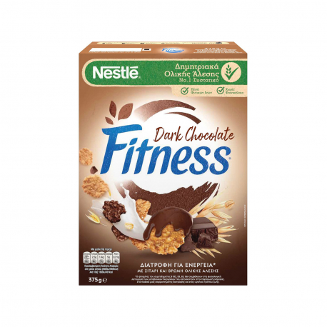 Fitness δημητριακά ολικής άλεσης μαύρη σοκολάτα (375g)