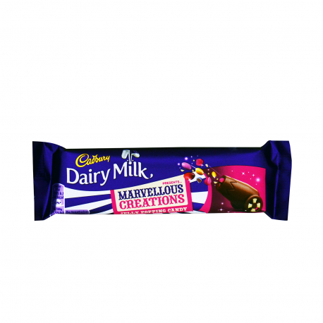 Cadbury σοκολάτα γάλακτος dairy milk/ marvellous creation jelly popping candy (47g)