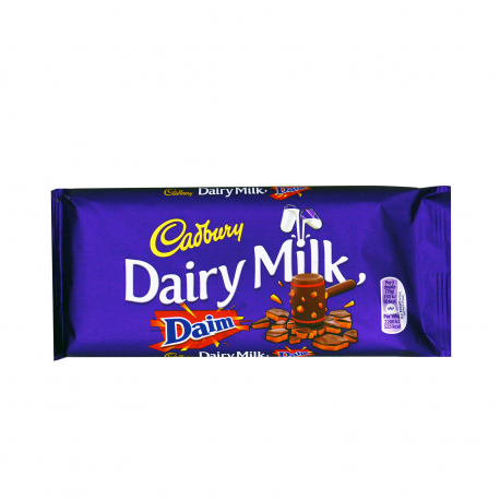 Cadbury σοκολάτα γάλακτος dairy milk daim - προϊόντα που μας ξεχωρίζουν (120g)