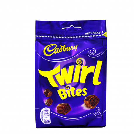 Cadbury σοκολατάκια γάλακτος twirl bites - vegetarian (109g)