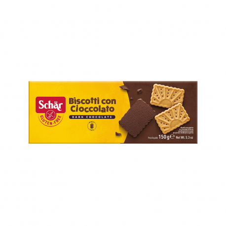 Schar μπισκότα με επικάλυψη σοκολάτας - χωρίς γλουτένη (150g)