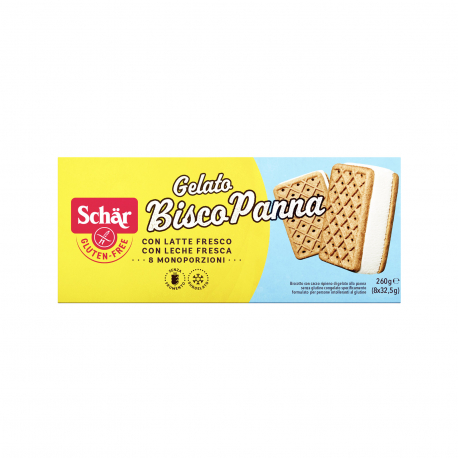 Schar παγωτό πολυσυσκευασία μπισκότο κρέμα - χωρίς γλουτένη (260g)