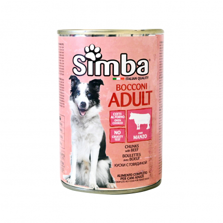 Simba τροφή σκύλου μπουκιές με κρέας - χαμηλή τιμή (415g)