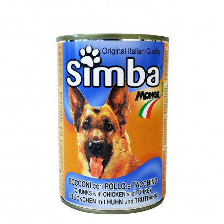 Simba τροφή σκύλου μπουκιές με κοτόπουλο & γαλοπούλα - χαμηλή τιμή (415g)
