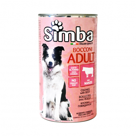 Simba τροφή σκύλου μπουκιές με κρέας - χαμηλή τιμή (1230g)