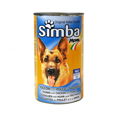 Simba τροφή σκύλου μπουκιές με κοτόπουλο & γαλοπούλα - χαμηλή τιμή (1230g)