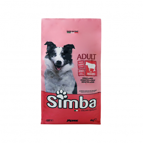 Simba τροφή σκύλου ξηρά κροκέτες με βοδινό (4kg)