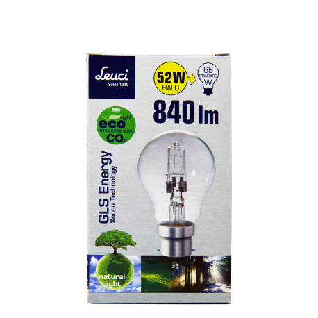 Leuci λάμπα gls energy/ eco light καρφωτή/ διάφανο 52W