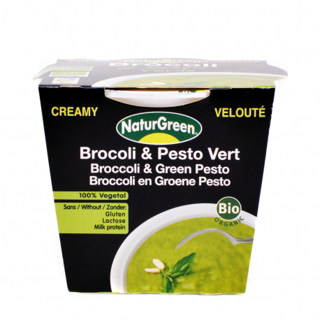 Naturgreen σούπα έτοιμη βελουτέ με μπρόκολο & πέστο - βιολογικό, χωρίς γλουτένη, χωρίς λακτόζη (310g)