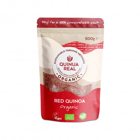 Quinua real κινόα βασιλική κόκκινη - βιολογικό, χωρίς γλουτένη, vegan (500g)