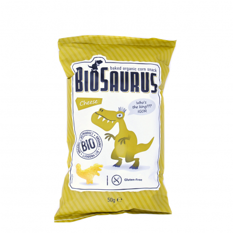 Biosaurus γαριδάκια παιδικά cheese - βιολογικό, χωρίς γλουτένη (50g)
