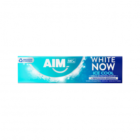 Aim οδοντόκρεμα white now ice cool mint (75ml)