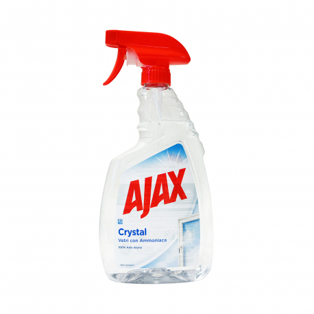 Ajax spray καθαρισμού τζαμιών crystal clean τζάμια, γυάλινες & λείες επιφάνειες (750ml)