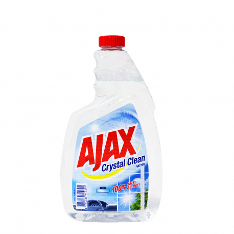 Ajax υγρό ανταλλακτικό καθαριστικό για τζάμια crystal clean vetri (750ml)