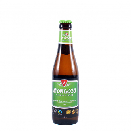 Mongozo μπίρα premium pilsener - βιολογικό, χωρίς γλουτένη (330ml)