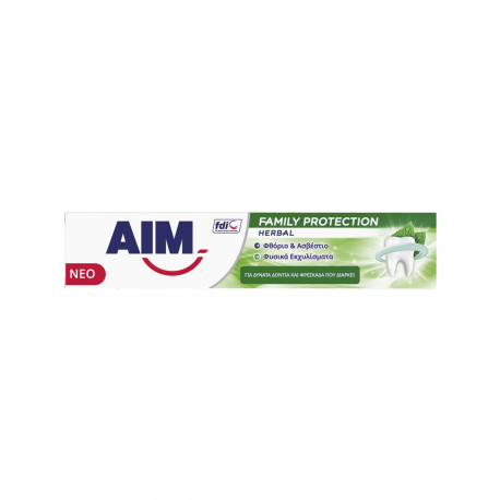 Aim οδοντόκρεμα herbal φυσικά εκχυλίσματα & μέντα (75ml)