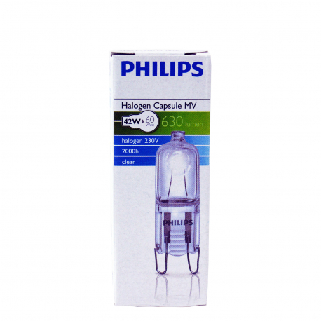 Philips λάμπα αλογόνου καρφωτή/ διαφανής 42W