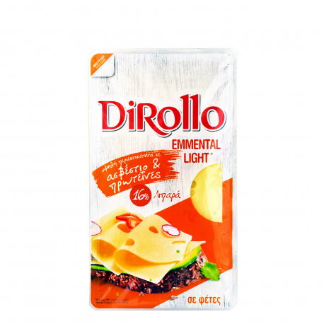 Dirollo τυρί μαλακό έμενταλ για τοστ light σε φέτες (175g)