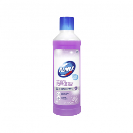 Klinex υγρό καθαριστικό πατώματος απολυμαντικό χωρίς χλώριο λεβάντα (1lt)