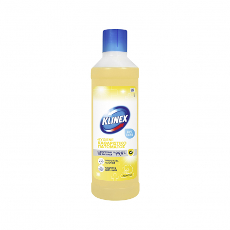 Klinex υγρό καθαριστικό πατώματος απολυμαντικό χωρίς χλώριο λεμόνι (1lt)