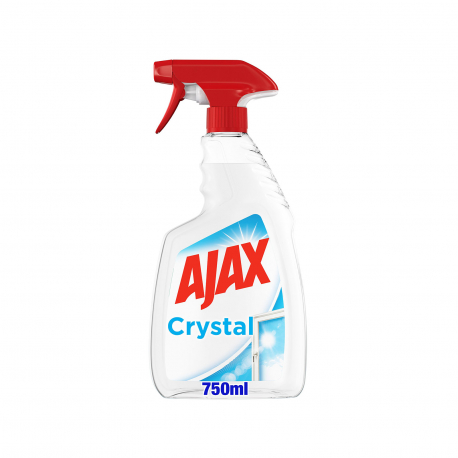 Ajax spray καθαρισμού τζαμιών crystal clean (750ml)