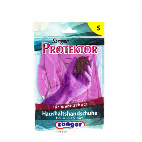 Sanger γάντια οικιακής χρήσης protektor μωβ, small