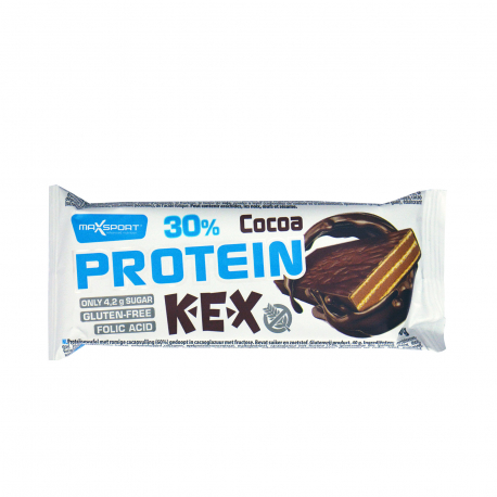 Maxsport γκοφρέτα πρωτεΐνης kex cocoa - χωρίς γλουτένη (40g)