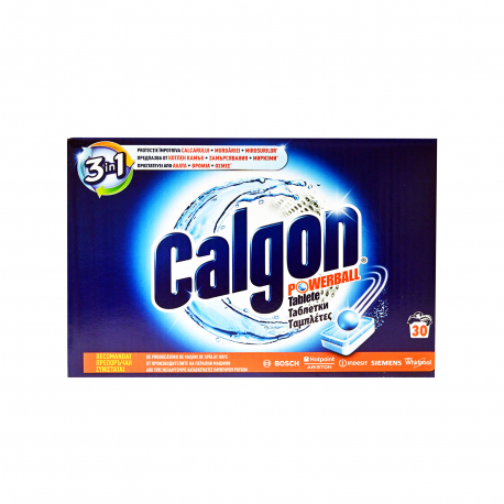 Calgon αποσκληρυντικό νερού σε ταμπλέτες 3 σε 1 για άλατα & βρωμιές (30μεζ.)