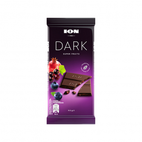 Ίον σοκολάτα υγείας dark super fruits (90g)