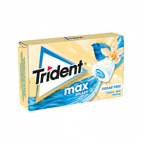 Trident τσίχλες max splash vanilla mint (22g)