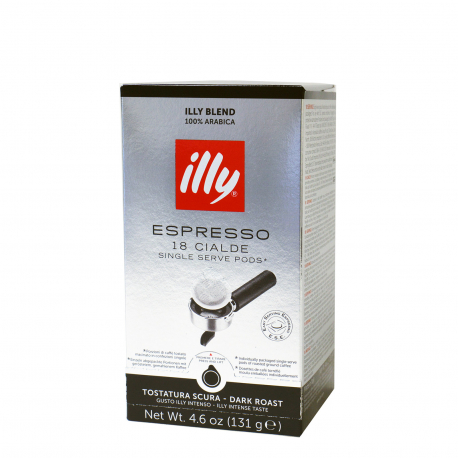Illy καφές espresso ατομικός tostatura scura 100% arabica 18 μερίδες (18τεμ.)