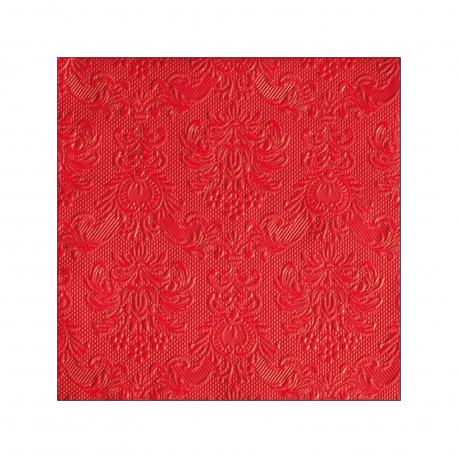 Ambiente χαρτοπετσέτες μεσαίες elegance κόκκινες - προϊόντα που μας ξεχωρίζουν 33X33εκ., 15 τεμάχια (82g)